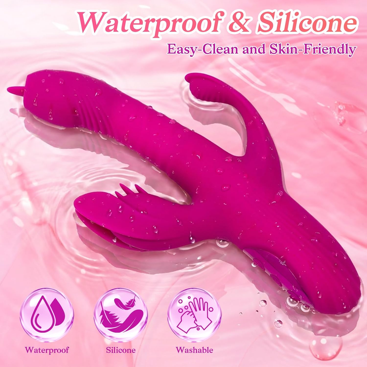 Thrusting dildo vibrator voor vrouwen waterdicht oplaadbaar_voghion.com