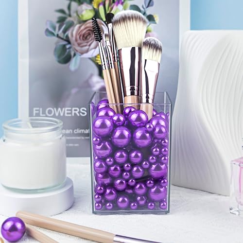 Miniatura 6 de Cusmation 150 perlas flotantes de jarrón y 800 cuentas de gel de agua para cuentas flotantes, relleno de perlas artificiales para centros de mesa,