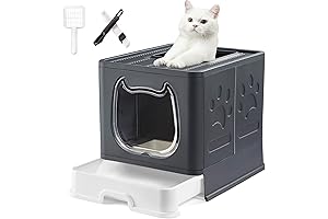 Compact Covered Cat Litter Box for Cozy Kitties
