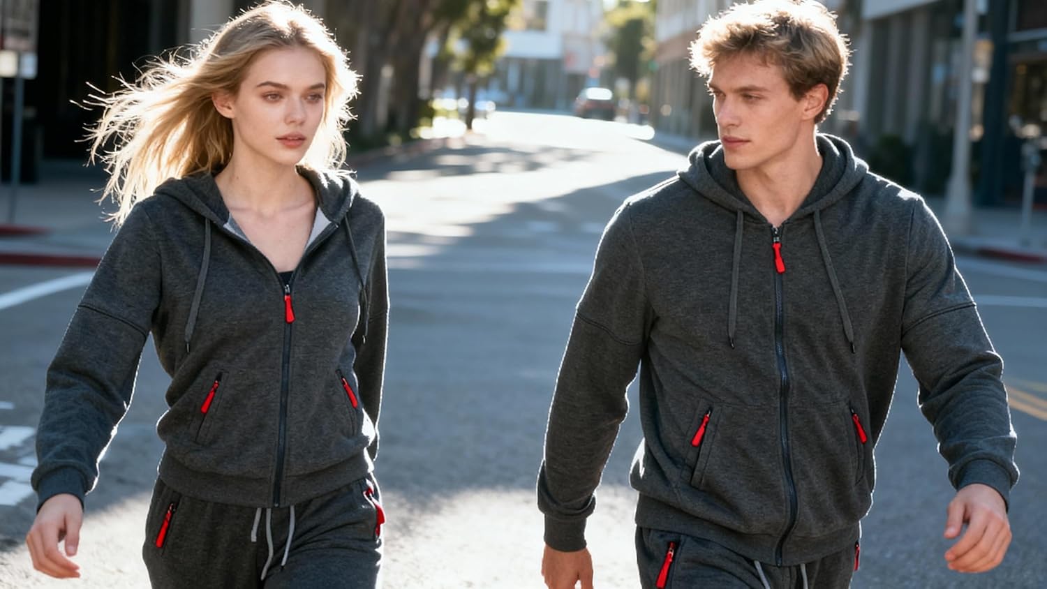 Mens Tracksuits 2 Piece Set Fleece Hoodie and Jogger Pants for Men Casual Athletic Running Sweatsuits - Image 2