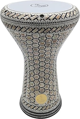 Miniatura 12 de ¡Nuevo! Gawharet El Fan Classic - Percusión de tambor Darbuka de nácar de 17 pulgadas (MIzar)