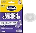 Dr. Scholl's BUNION CUSHION with Hydrogel Technology, 5ct // Cushioning Protection against Shoe Pressure and Friction that Fits Easily In Any Shoe for Immediate and All-Day Pain Relief