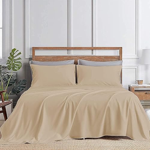 Miniatura 2 de Juego de cama en una bolsa de 8 piezas tamaño individual Juego de edredón de 500 GSM con ajuste extra profundo de 24 pulgadas, plano, falda