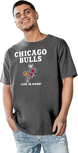 Miniatura 12 de Blue 84 Camiseta con licencia oficial de la NBA Life is Good Ringspun Basketball Jake Team Color