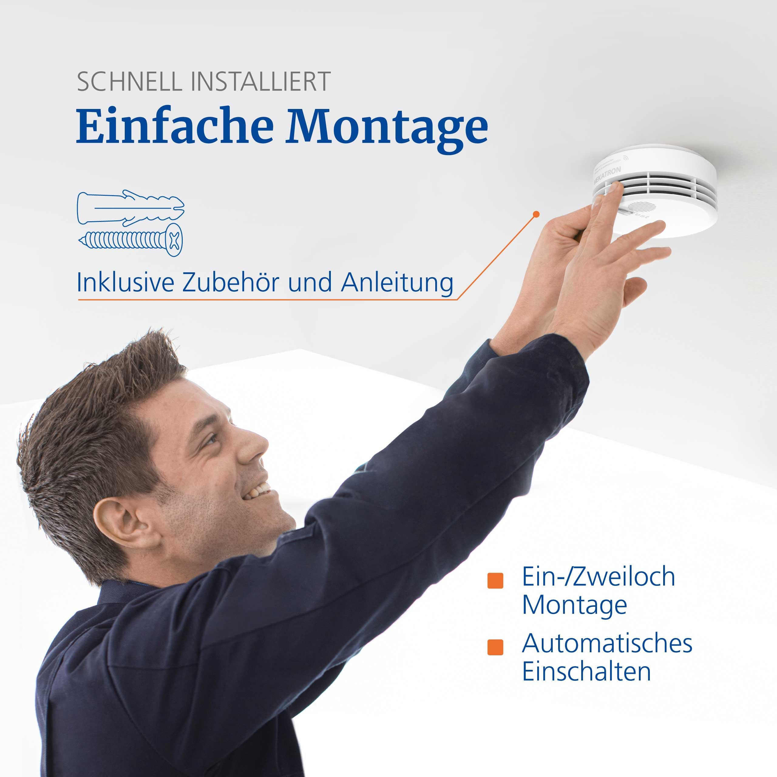 Hekatron Rauchmelder Genius PLUS X – Edition 2021 - Optional funk-vernetzbarer Brandmelder – Rauchwarnmelder mit 10 Jahre-Batterie, LED mehrfarbig & App-Unterstützt, Amazon Exclusive - 1 Stück