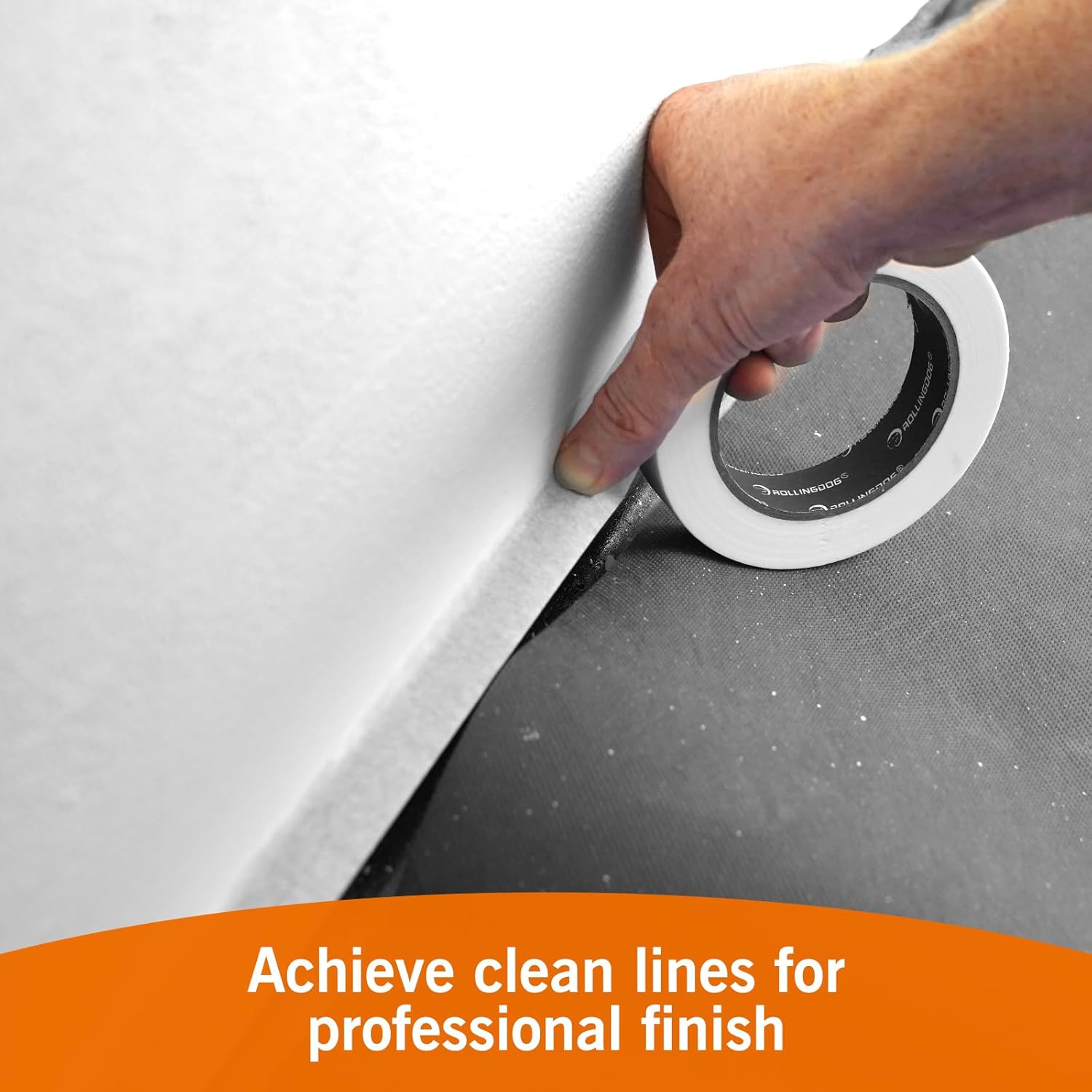 ROLLINGDOG 9 Inch Paint Rollers Kit With Extension Pole-9" Paint Rollers, Extendable Paint Brush, Paint Tray with Liners, Paint Roller Cleaner and Masking Tape for Wall Ceiling House Painting(11 PC)