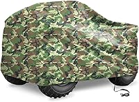 Vista 1 de X AUTOHAUX Protector impermeable para todo tipo de clima, cuatrimoto, cubierta de 4 ruedas, ajuste universal, camuflaje con revestimiento plateado