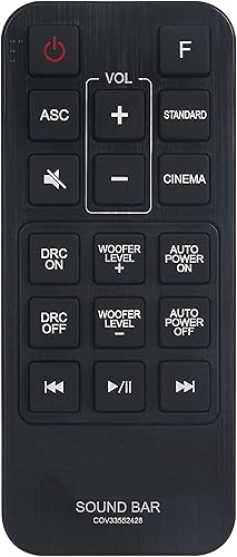 Miniatura 1 de Control remoto universal compatible con barra de sonido LG COV33552406 SK1 SH2.1 SPH3B-W S45A1-D LAS453B Control remoto