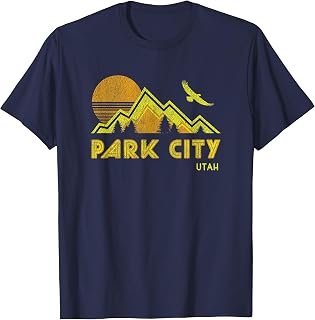Retro Park City Utah T-Shirt Distressed Home Tee T-Shirt