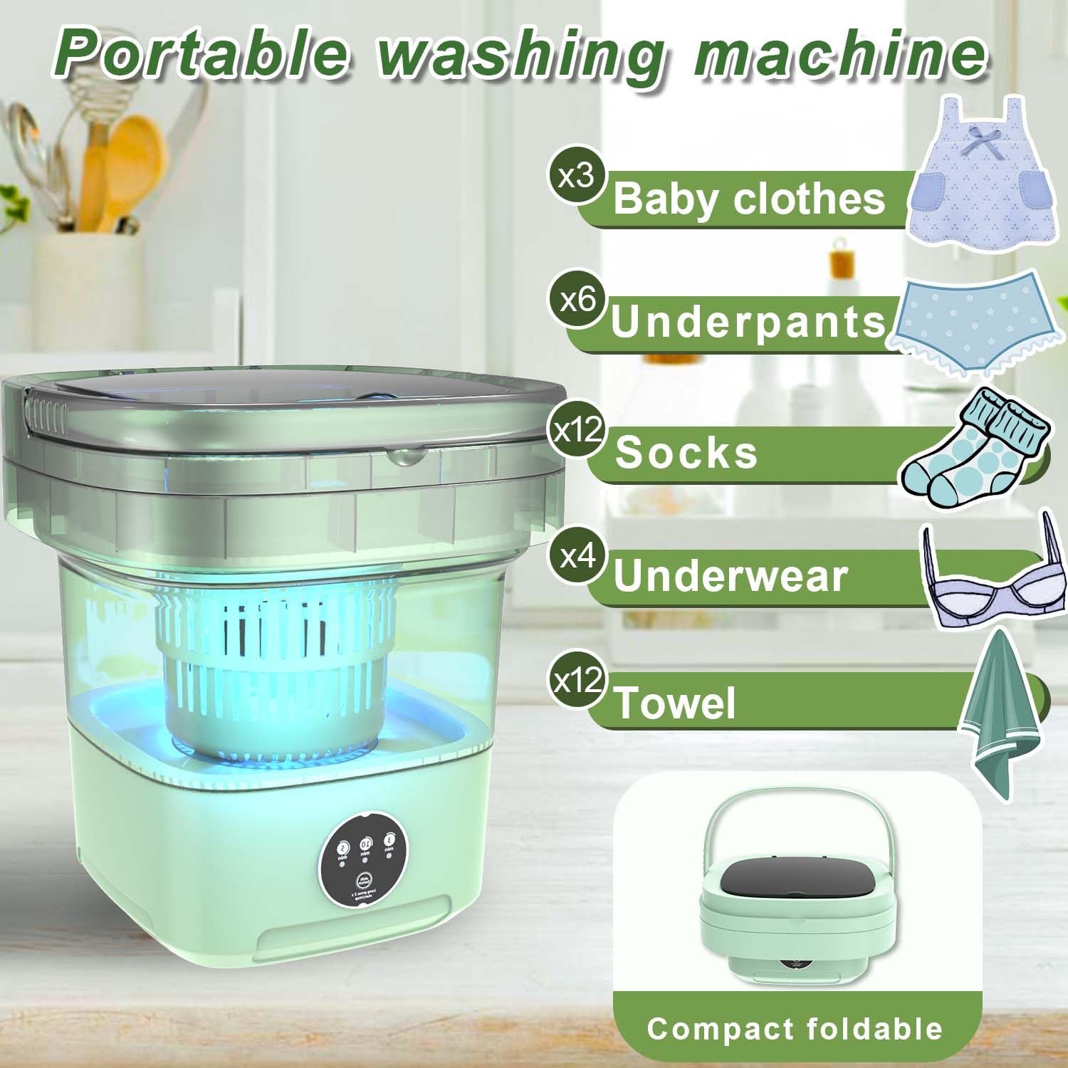Portable Washing Machine 13l 2kg In Mini Washing Desertcart