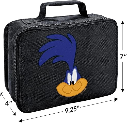 Miniatura 2 de LOGOVISION Looney Tunes Road Runner - Lonchera aislada de lados suaves, bolsa de almuerzo reutilizable para trabajo de oficina escolar, sin BPA