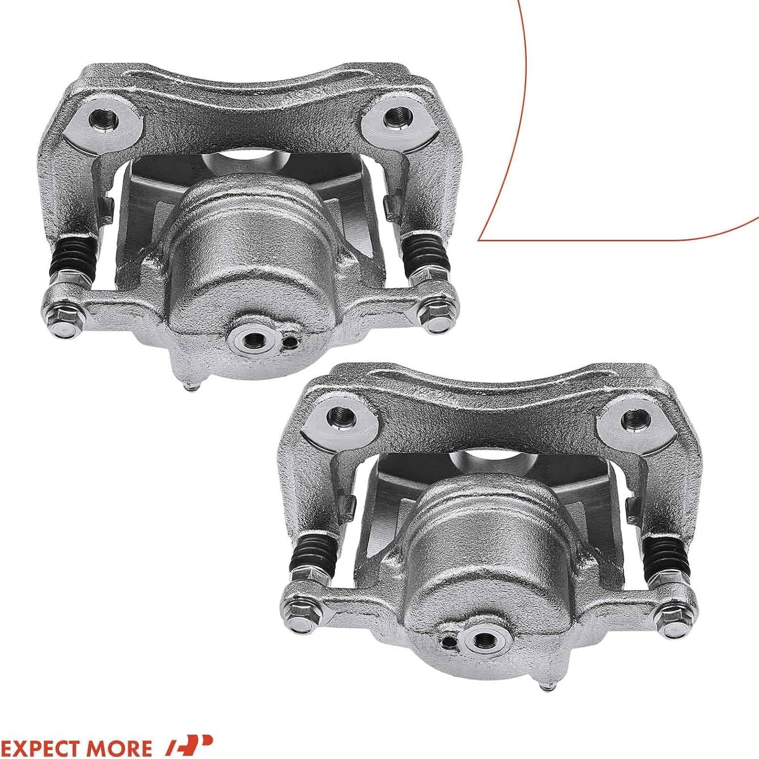 A-Premium Disc Brake Caliper Assembly with Bracket Compatible with Select Hyundai & Kia Models - Tucson 2016-2021, Sportage 2017-2020, 1.6L 2.0L 2.4L - Front Driver and Passenger Side, 2-PC Set