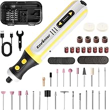 Enventor Cordless Rotary Tool, 8V Rechargeable Rotary Multi Tool Kit, 5 Variable Speed, 5000-28000RPM, Power Rotary Tool with 80pcs Accessories for Grinding, Carving, Sanding, Polishing and DIY Crafts