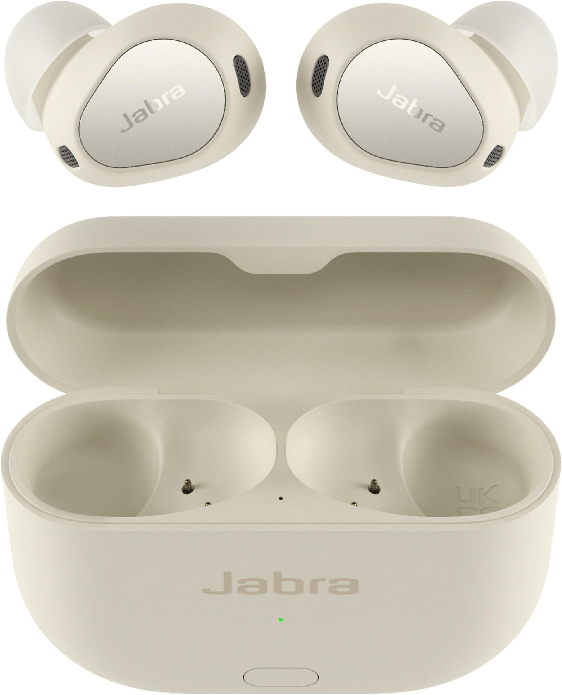 Jabra Elite 10 Gen 2 Wireless Earbuds with Dolby Atmos Spatial Sound - Advanced Noise Cancelling, All Day Comfort for Work and Fitness, in-Ear Bluetooth Headphones with Smart Case - Soft White