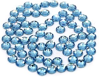 Preciosa Viva Rhinestones - No Hotfix Flatback - Aquamarine - SS20 (5mm) - Choose Your Quantity (144)