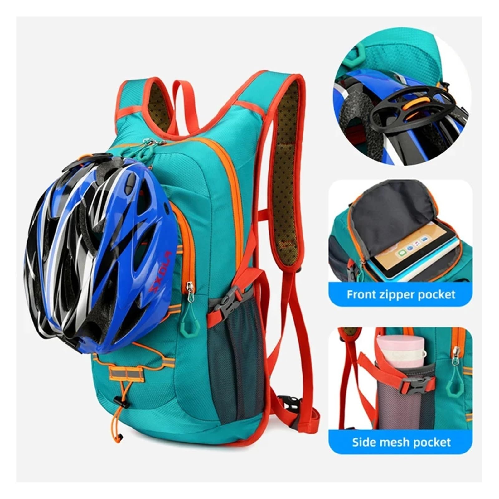 Bolsa de hidratación para ciclismo, mochila de camping, montañismo, senderismo, escalada, equitación, hombro, bicicleta MTB, equipo de viaje, bolsa de bicicleta de 10 L