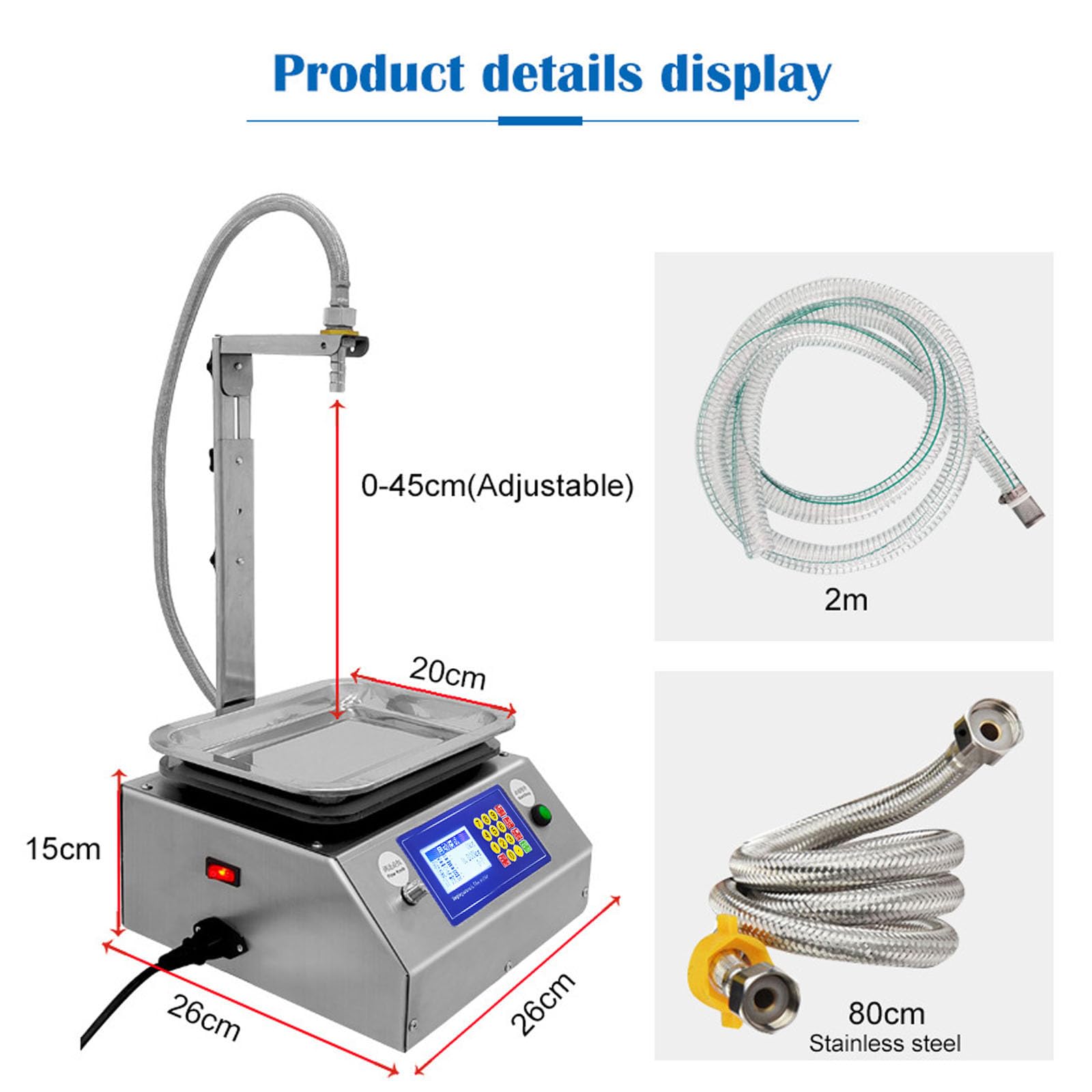 Riempitrice Liquidi Digitale A Doppio Ugello - Portata 3.7L/min, Per Bottiglie E Paste - Foto 7