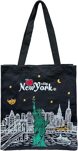 Recuerdo multiusos reutilizable de Nueva York para bolsa de viaje, bolsa de comestibles, bolsa de compras, bolsa de lona