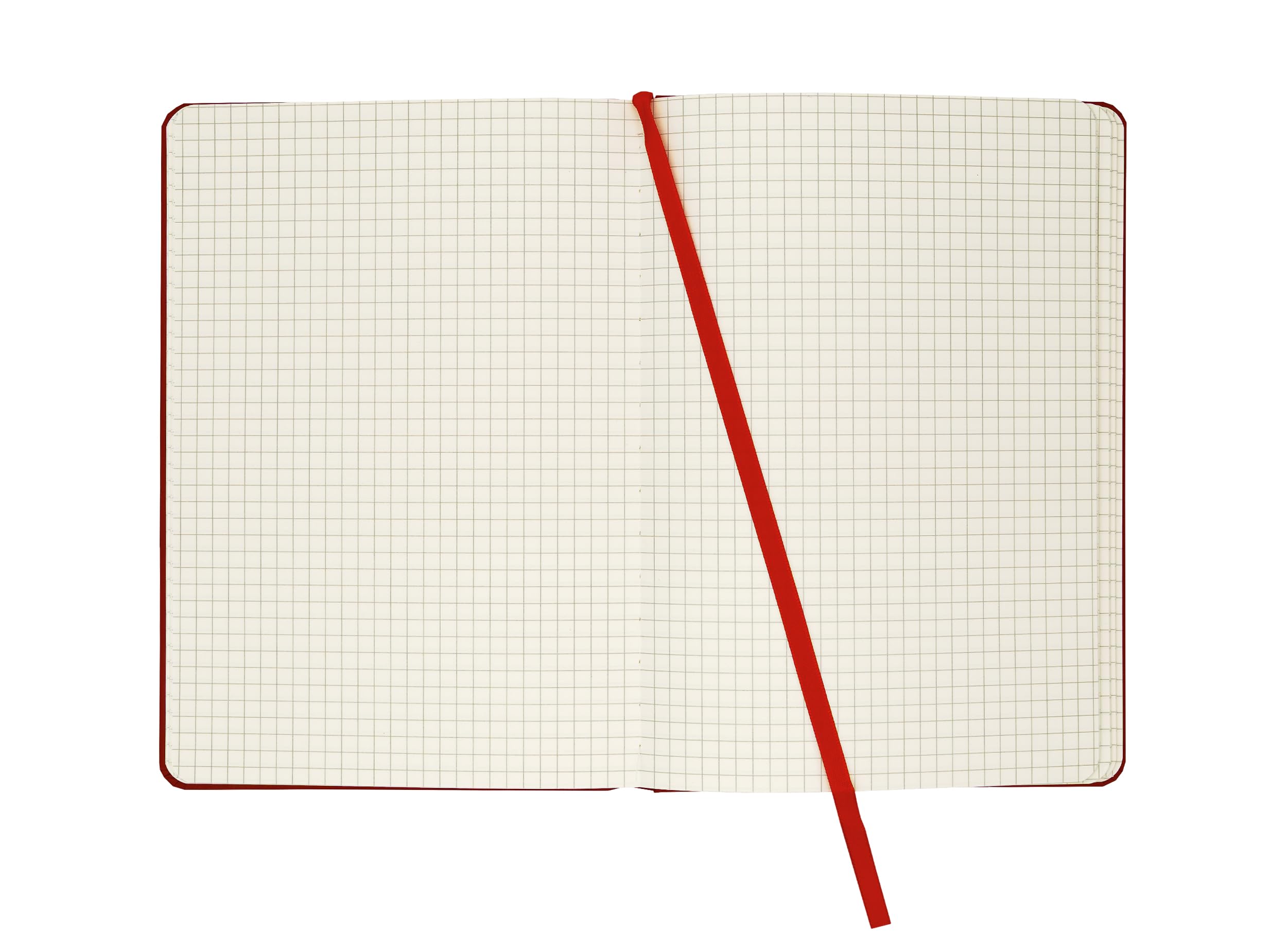 Taccuino A5 a Quadretti 192 Pagine con Tasca Interna Segnalibro Chiusura Elastica
