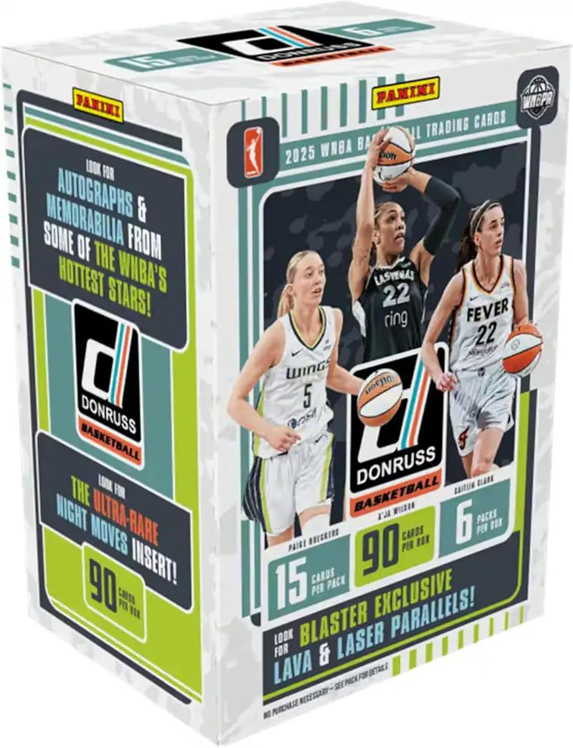 2025 Panini Donruss WNBA Basketball Blaster Trading Card Box (Blaster Exclusive Lava & Laser Parallels)