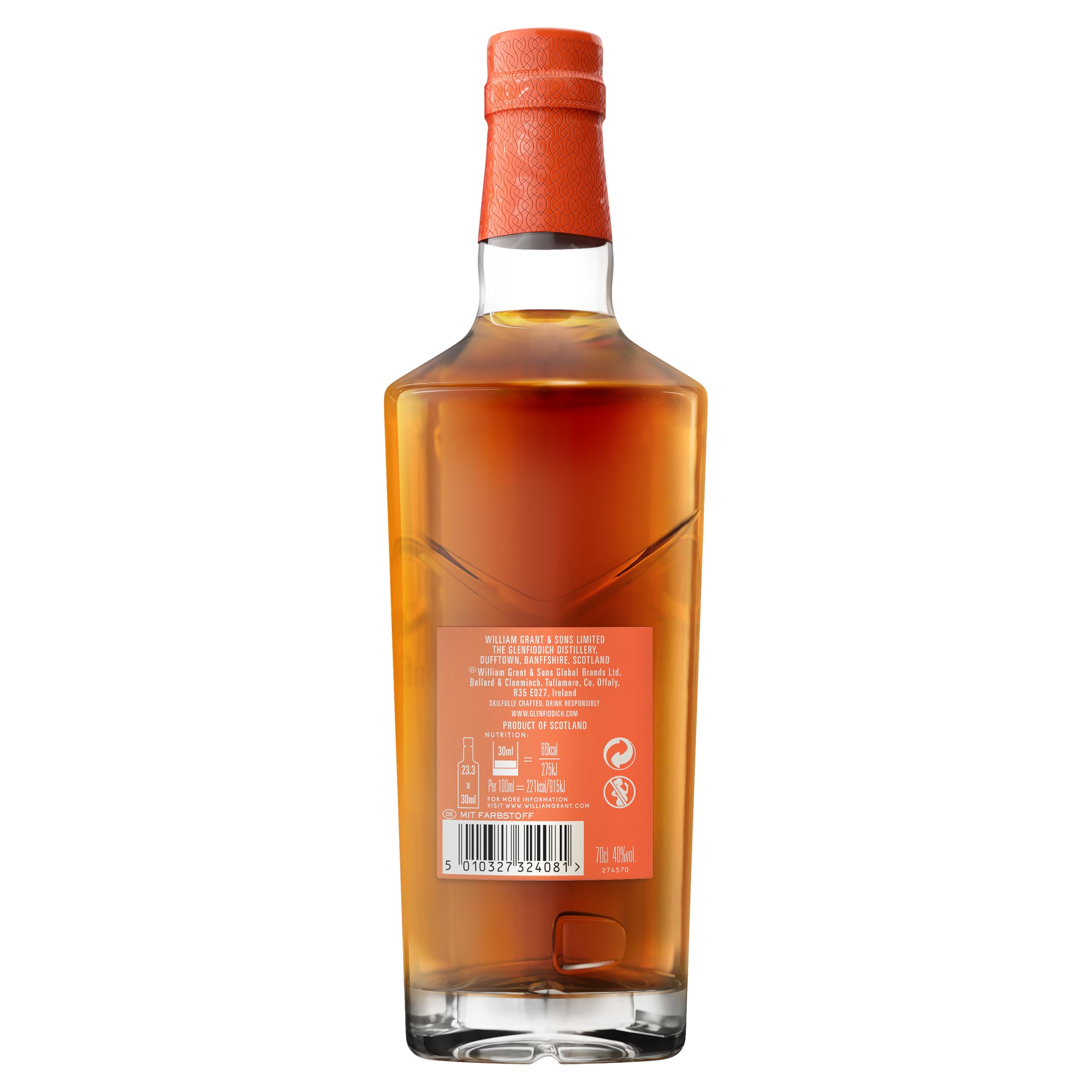 Glenfiddich 21 Jahre Gran Reserva Single Malt Scotch Whisky Reserva, 70cl - Limited Design-Edition anlässlich des Lunar New Year 2025