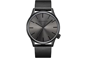 Men in Black: Minimalist Waterproof Watch