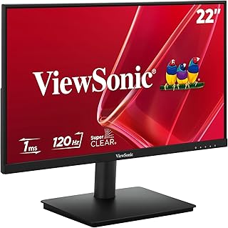ViewSonic VA220A-H 21.5″ (22″ Class) Full HD VA 120Hz Monitor | 1ms MPRT | 104% sRGB | Variable Refresh | HDMI & VGA | Flicker-Free & Low Blue Light | 250 nits | VESA Mount