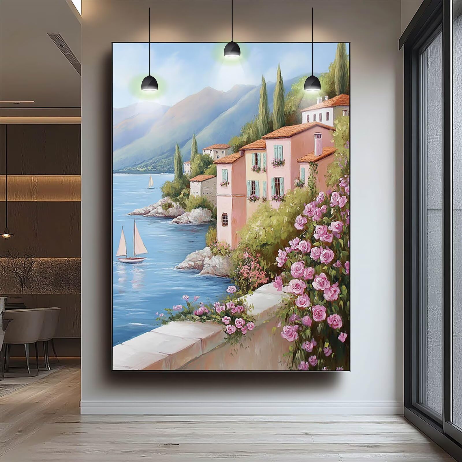 Amazon.co.jp: ダイヤモンドアート シービュー 30 x 40cmダイヤモンド