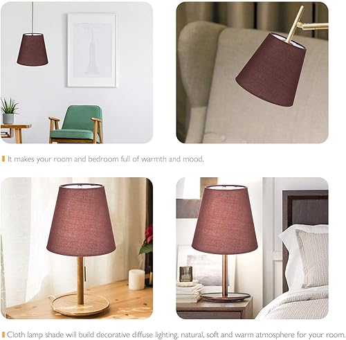 Miniatura 4 de Uonlytech Cortinas de lámpara de tela de bombilla negra, pantallas de araña, pantalla de araña con forma de araña para lámpara de mesa, lámpara