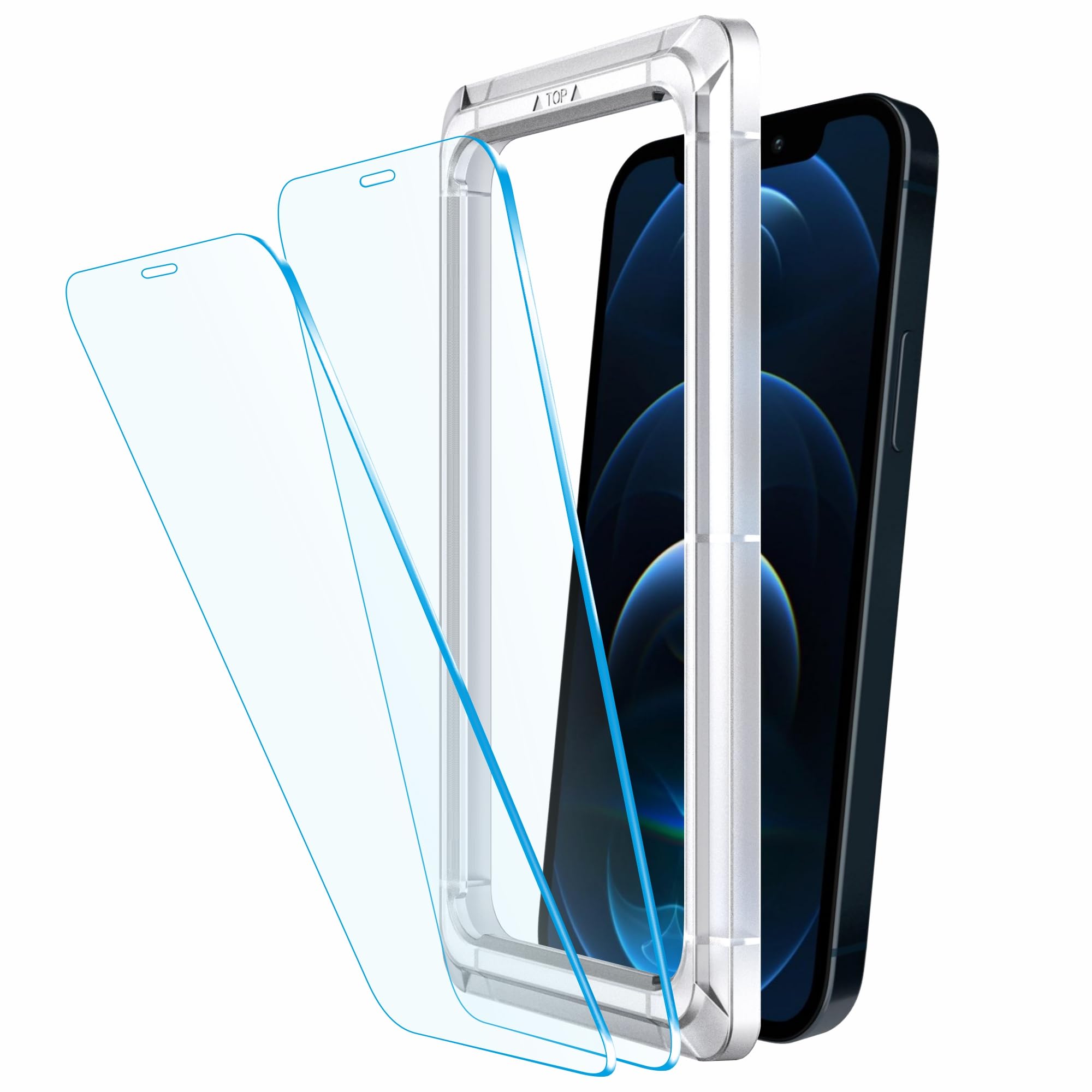 Affix Auto-Align Technology Tempered Glass Screen Guard For Iphone 12 Pro Max (6.7 Inch) | Easy Installation Frame | Case-Friendly - 2 Pack for Smartphone (B08RYM4F6J) Amazon Price History, Amazon Price Tracker