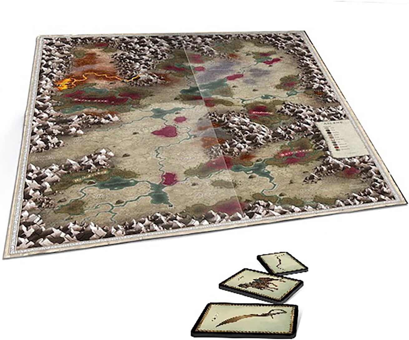 Free League Forbidden Lands: The Bloodmarch - Map & Cards Pack - Includes Map, Cards & Stickers for The Lands of Bloodmarch, RPG Accessories, Role Playing Game, Free League Publishing