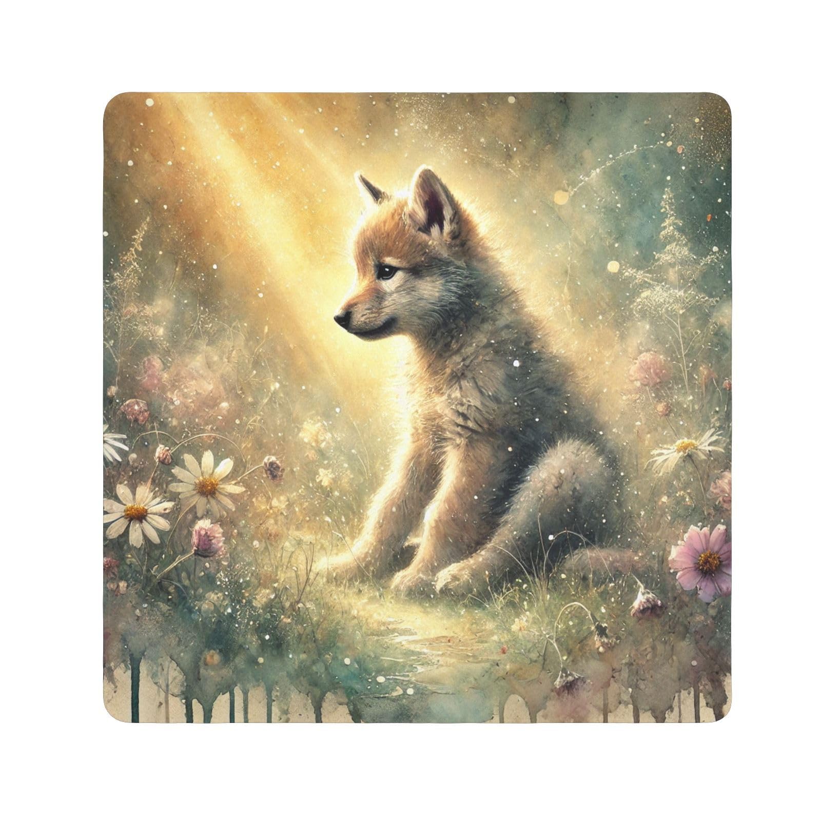 Joko Ivery Sunlit Wolf Cub Golden Camera Lens Wrap 21.7