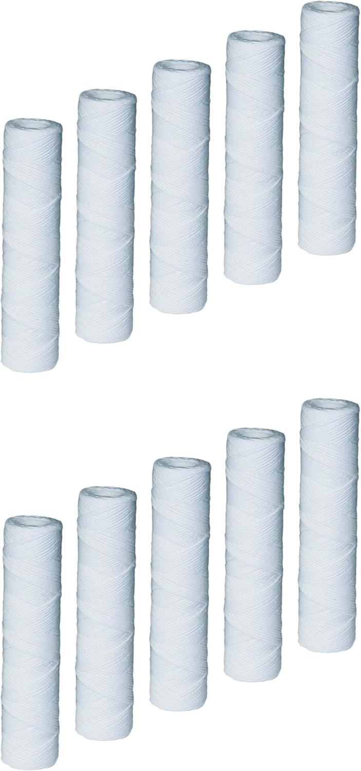 CFS – 5 Micron Sediment Water Filter Cartridges Compatible with Campbell 1SS Models – Removes Bad Taste and Odor – Whole House Replacement Filter Cartridge – 9-3/4" Cartridge, 10 Pack
