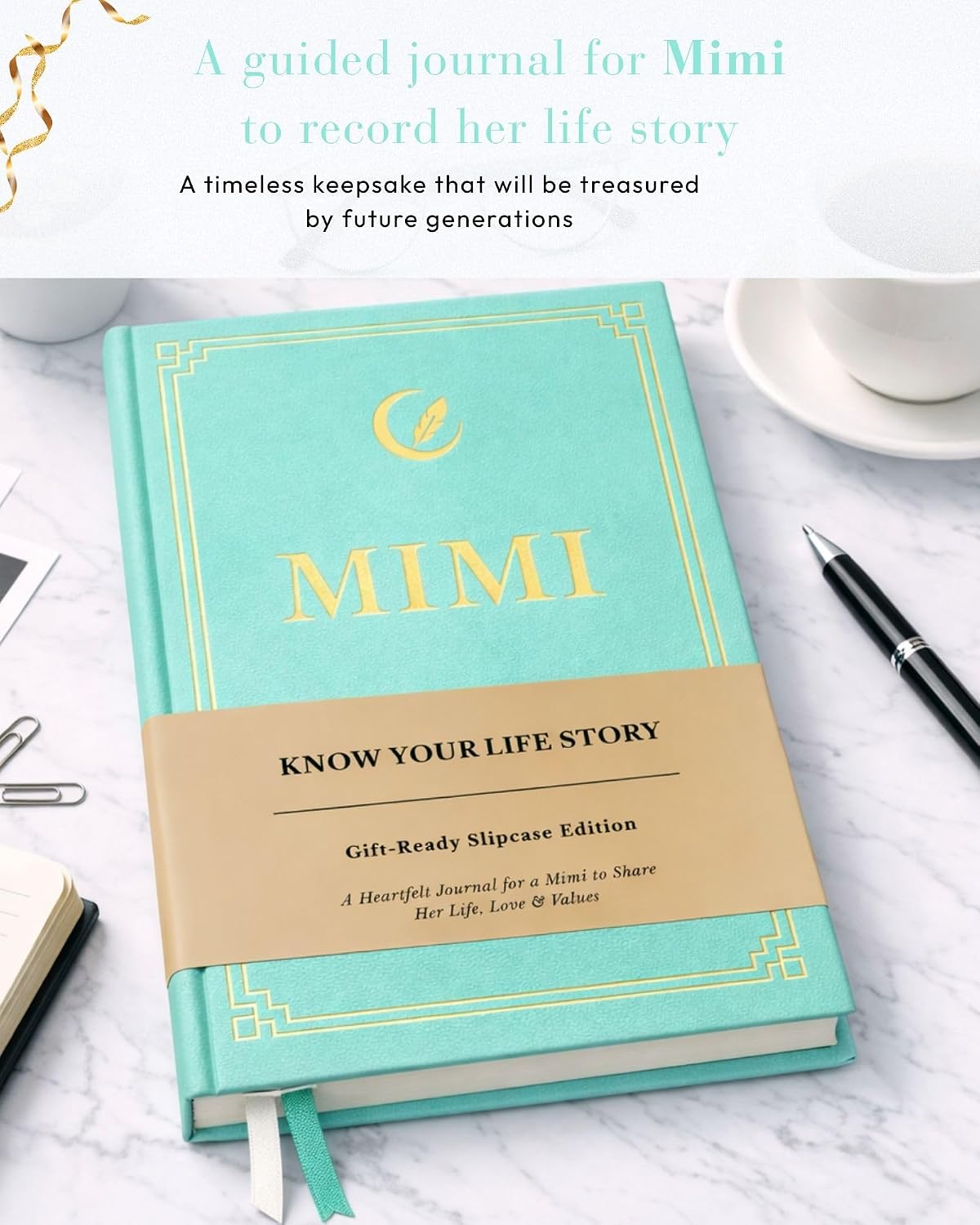 Know Your Life Story®, Mimi Gifts, I Want to Know Your Life Story Leather Journal (Hardcover): Keepsake Gift for Birthday, Mother's Day, and Christmas, A Meaningful Way for Mimi to Share Her Journey & Memories, Book Includes 300+ Prompt Questions