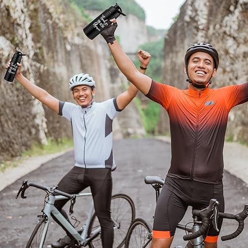 Miniatura 6 de Amyhill Paquete de 10 botellas de agua reutilizables de aluminio, botella de agua para gimnasio, botella de agua deportiva ligera a prueba de fugas,