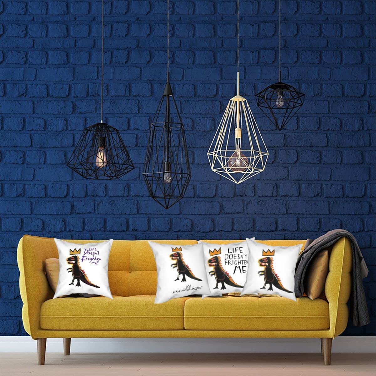 Amazon.co.jp: クッションカバー 4枚セット 45×45cm ジャン