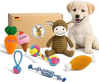 BALLONTE Hundespielzeug kleine Hunde & Welpen – 7-teiliges Welpenspielzeug Set – Intelligenz & Kauspielzeug – Quietschspielzeug & Hundezubehör – Robust, langlebig & ungiftig product image