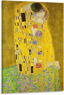 25+ Couples Bedroom Ideas for a Romantic Retreat 45 The Kiss Romantic Poster Decorative Painting Gustav Klimt Classic Canvas...
