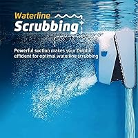 Vista 4 de Dolphin Proteus DX5i Aspiradora robótica automática para piscina con Wi-Fi, trepadora de paredes, cepillo de limpieza de línea de flotación, ideal