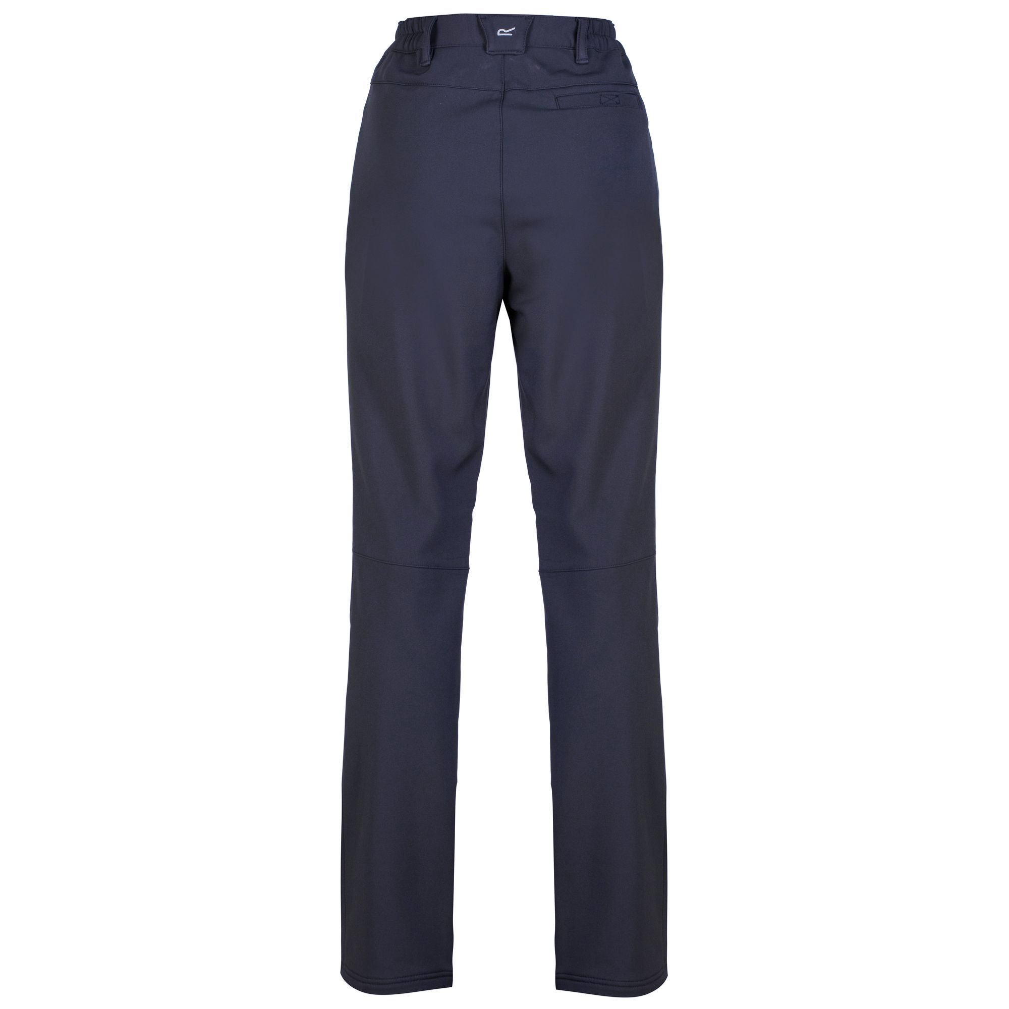 Regatta Women Fenton Water Repellent And Wind Resistant Softshell Long Leg Trousers - Navy, Size 12