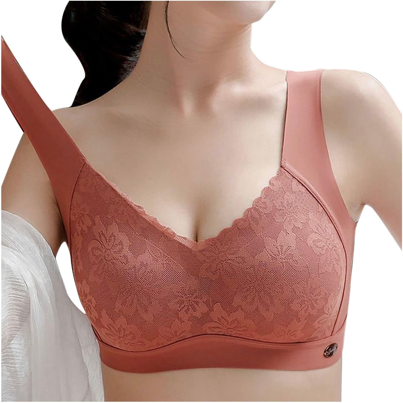 Champion Sports Bras for Women Lady Lace Gathered Bra Plus Size Sports Bra Underwear Yoga Bra