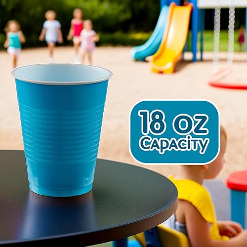 Miniatura 8 de amscan Kiwi Big Party Pack - Vasos de plástico de 18 onzas, cantidad 50 (10130118)