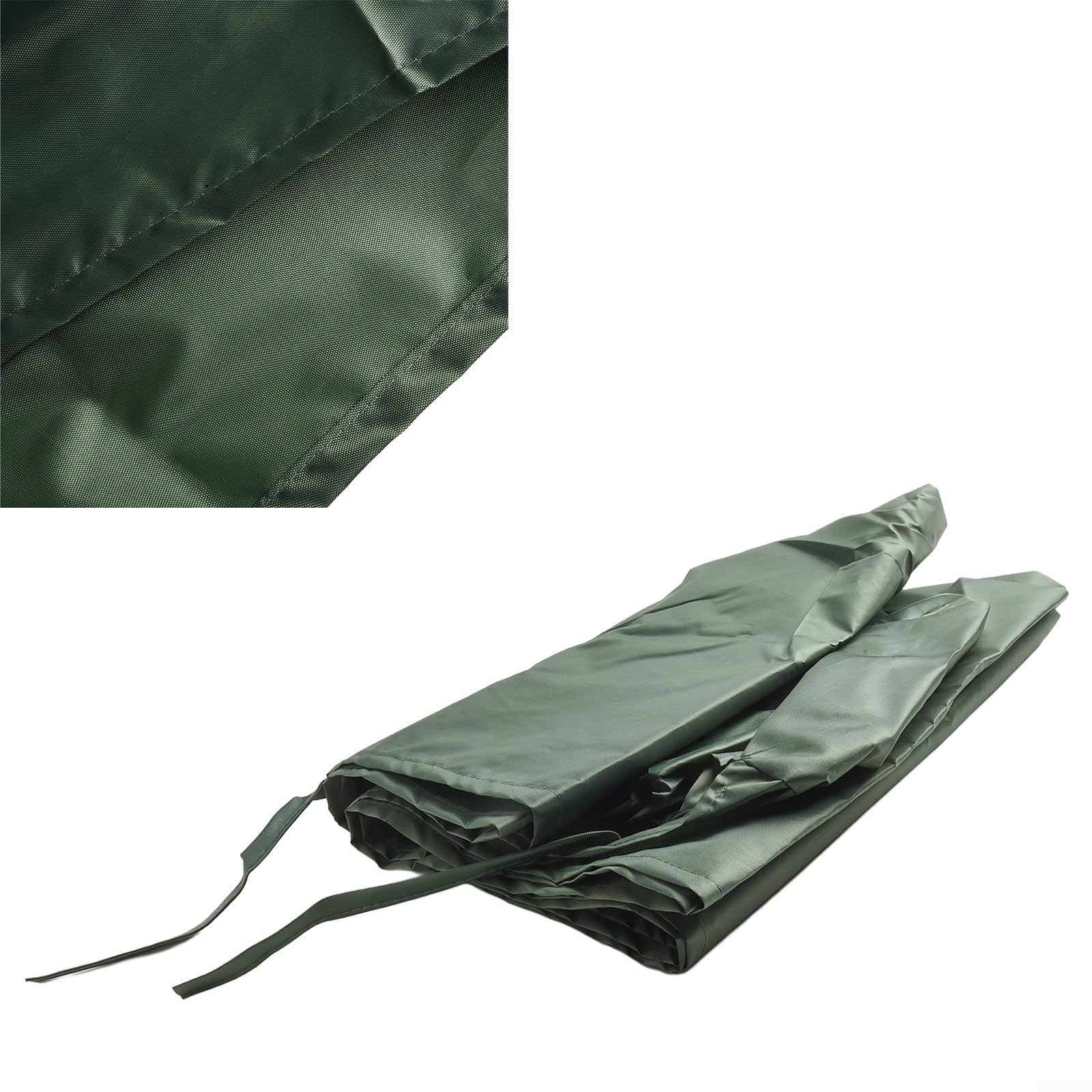 Cubierta de toldo al aire libre con cordones de amarre Protección impermeable para toldos (verde, 4 m)