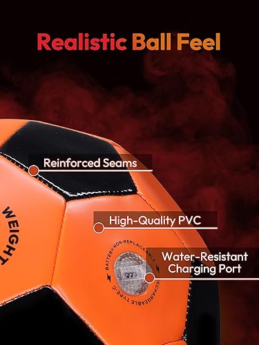 Miniatura 3 de A11N SPORTS Balón de fútbol recargable con luz con carga USB-C, regalos de fútbol que brilla en la oscuridad, para niños, niñas y adolescentes,