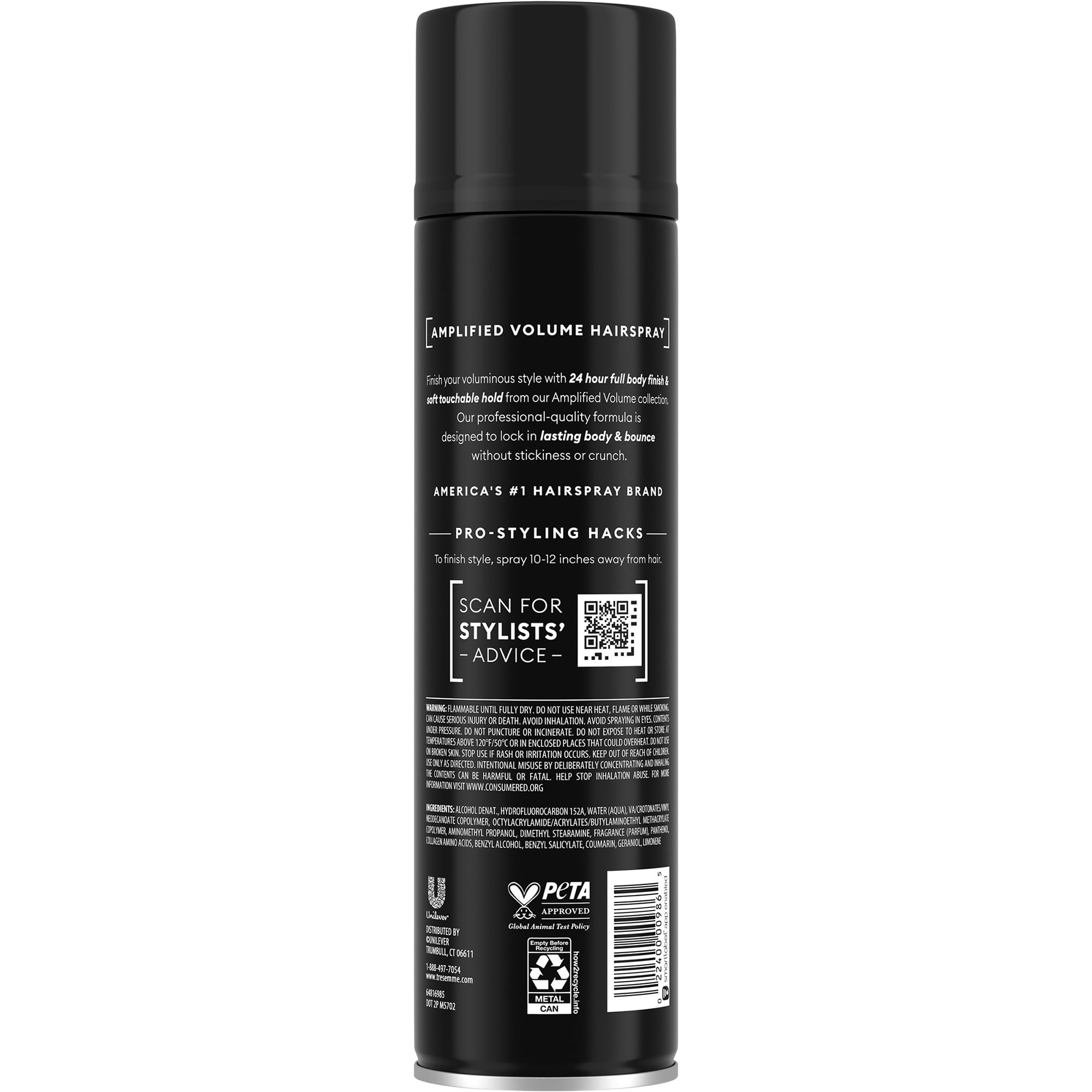 TRESemmé Amplified Volume Hairspray 2-Pack with Travel Extra Hold Spray