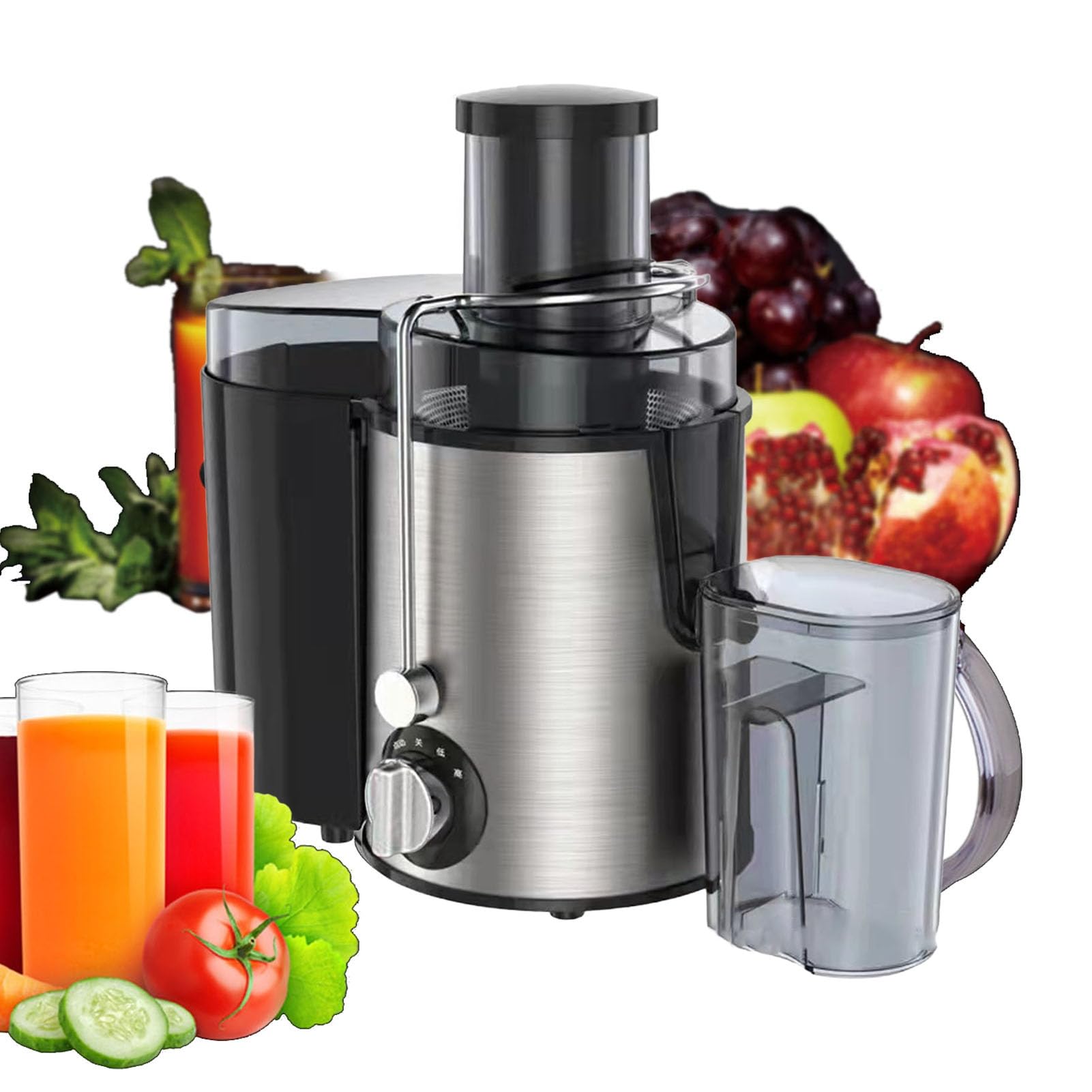 Juicer Machine for Whole Fruits and Vegetable 850W Juicer Extractor with Safety Lock 3-Speed Setting Easy to Clean