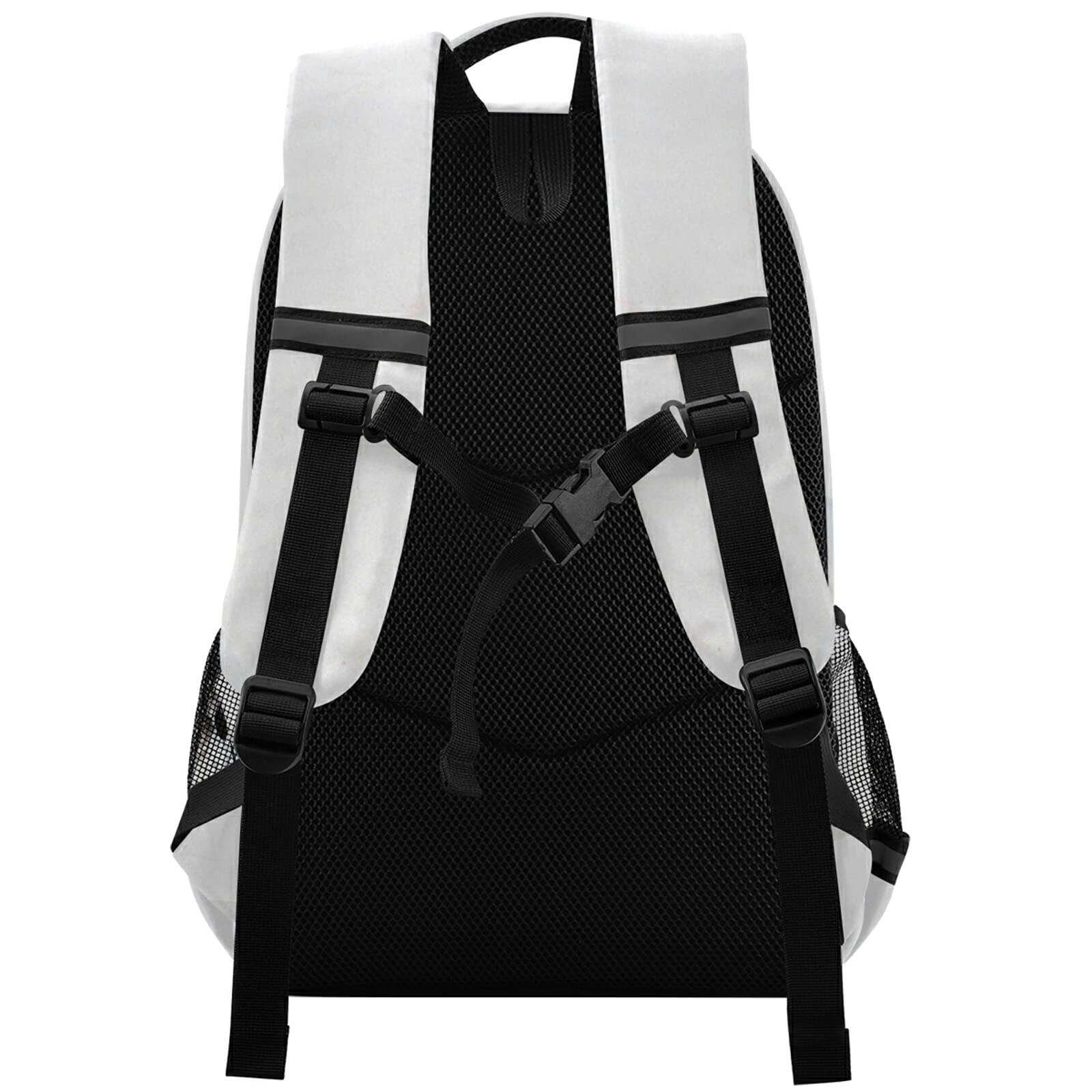 Mochila de caballo blanco para estudiantes, niños y niñas, mochila escolar de viaje, estampado 1, Taille unique
