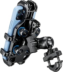 BRCOVAN Motorcycle Phone Mount with Vibration Dampener