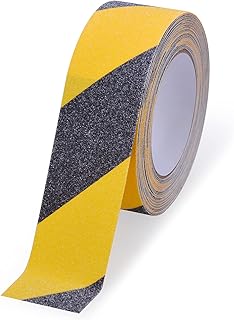 Cinta Antideslizante Escaleras, 5cm*10m, Cinta Antideslizante Seguridad, Cinta Adhesiva Antideslizante para Interiores y...