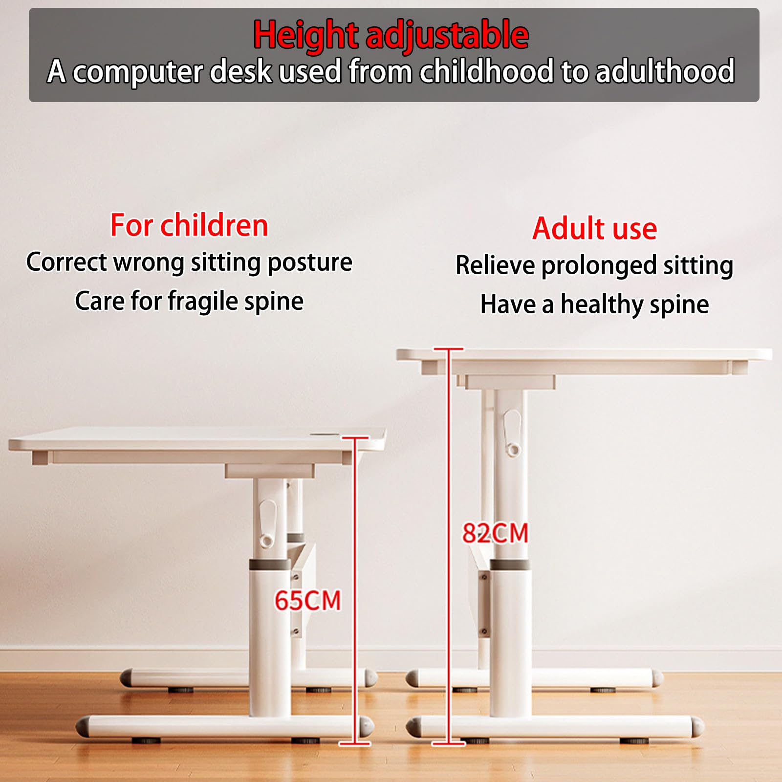 Bureau Assis-Debout Ergonomique à Hauteur réglable pour Le télétravail et Les Jeux vidéo - Améliorez Votre Confort avec Cette Table d'ordinateur pour étudier et Travailler dans vot